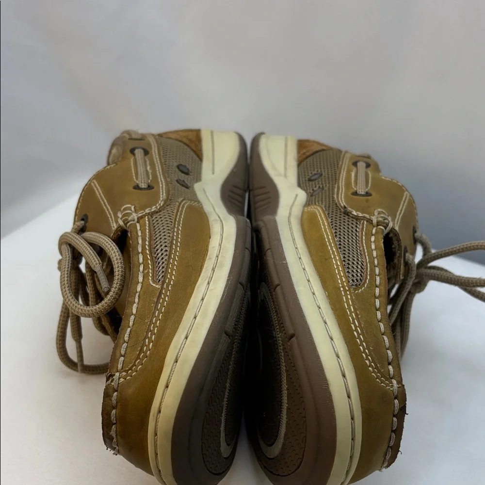 Margaritaville‎ Men's Sz10 Tan Anchor/Deck Leather Casual Shoes